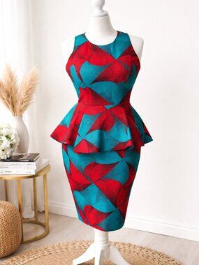 Ray Darten Women’s African Print Dress Size 1x Plus Size